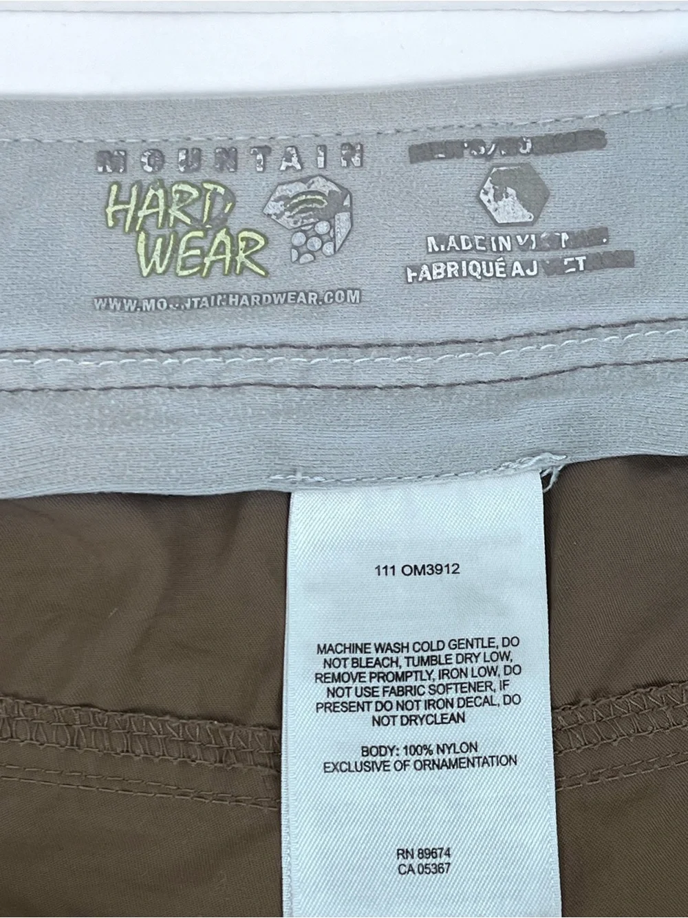 Mountain Hardwear Men's 100% Nylon Hiking Shorts Size XL; Outdoor, Hiking, Camp